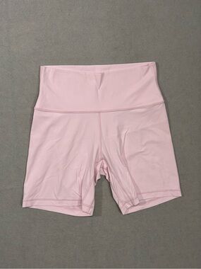 Aritzia Golden Pastel Pink High-Waist Shorts
